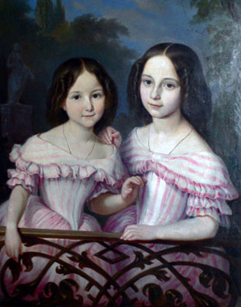 Unsigned (German, XVIII) - Sisters in Pink